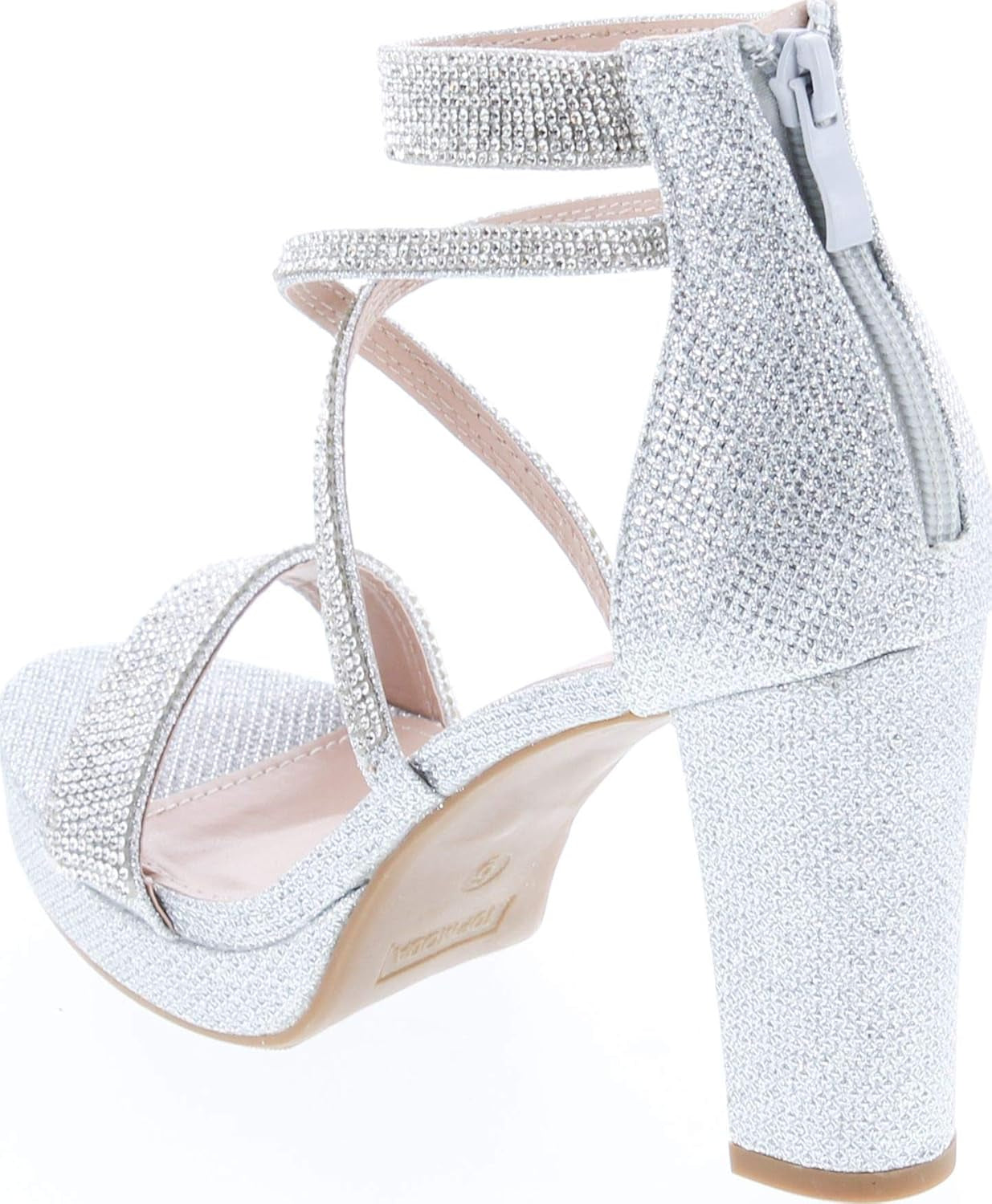 Dressy/Formal Sandals High Heel Ankle Strap Open Toe Sandals