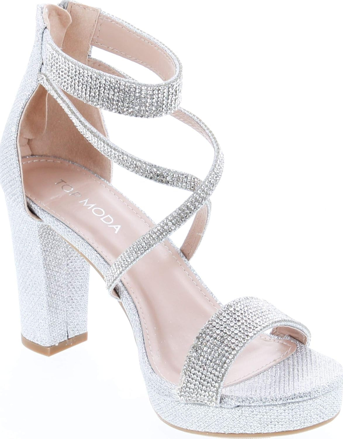 Dressy/Formal Sandals High Heel Ankle Strap Open Toe Sandals