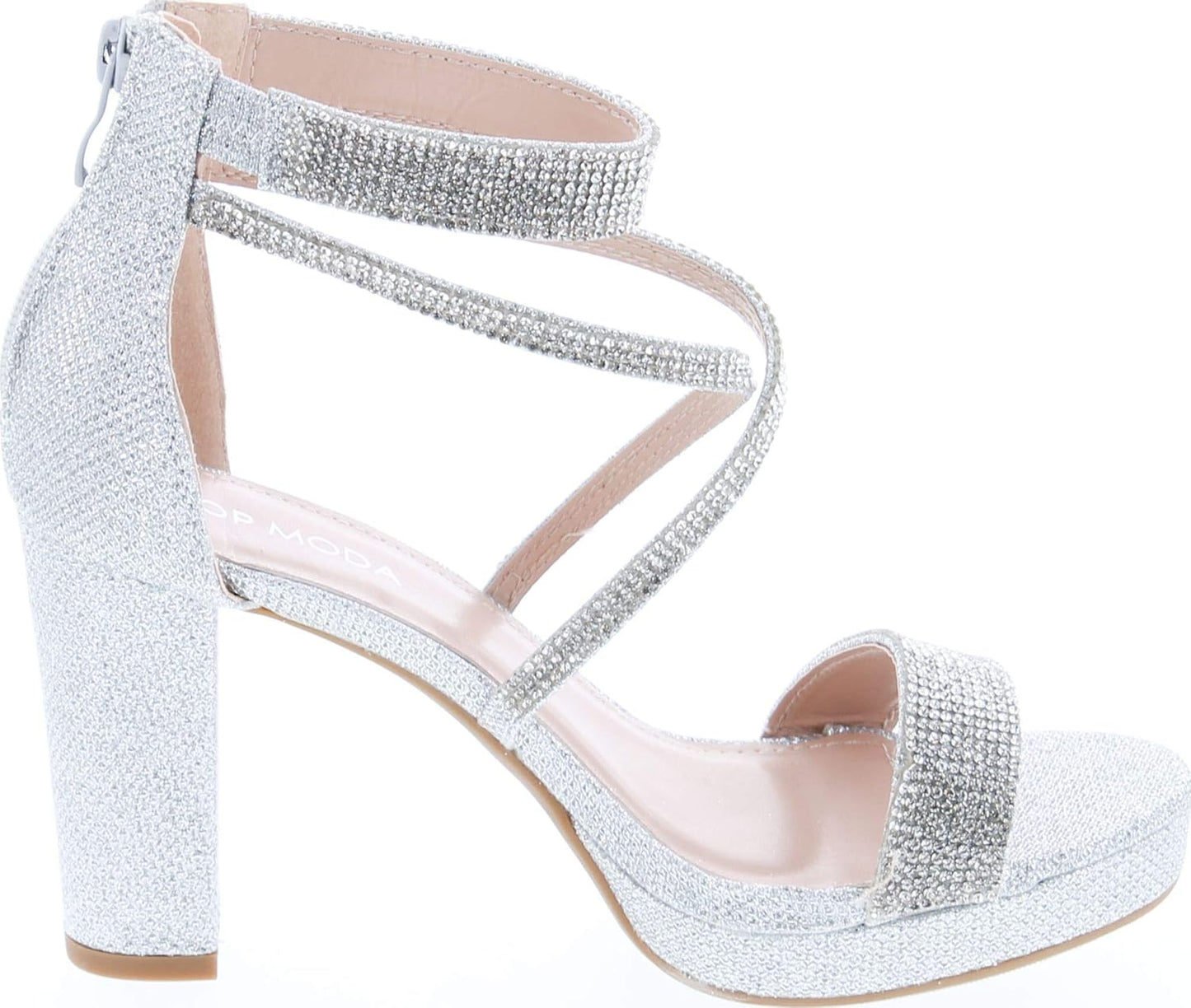 Dressy/Formal Sandals High Heel Ankle Strap Open Toe Sandals