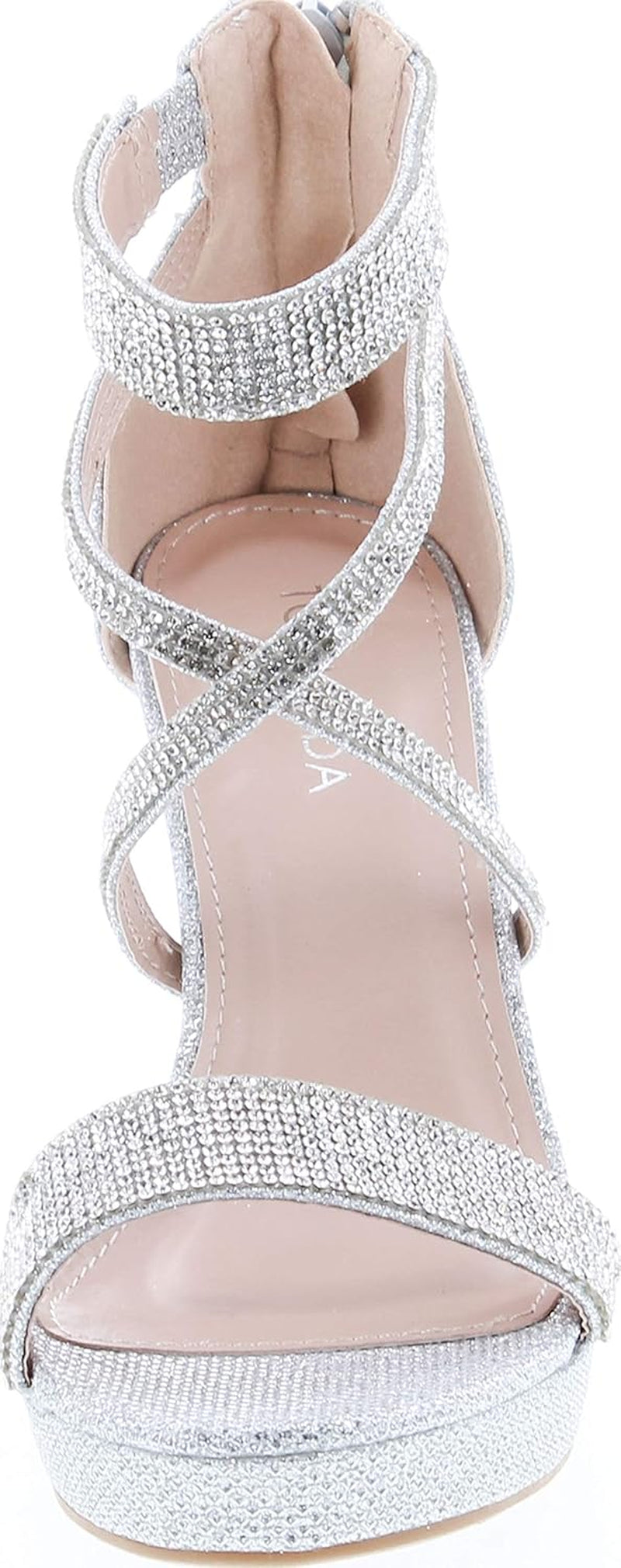 Dressy/Formal Sandals High Heel Ankle Strap Open Toe Sandals