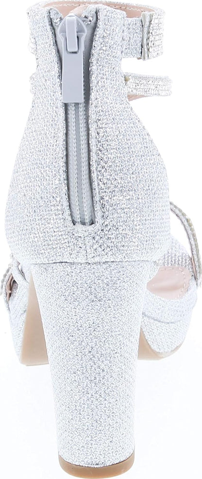 Dressy/Formal Sandals High Heel Ankle Strap Open Toe Sandals