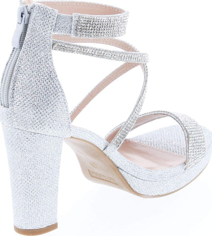 Dressy/Formal Sandals High Heel Ankle Strap Open Toe Sandals